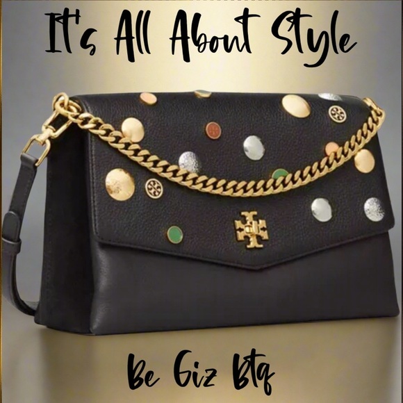 Tory Burch Authentic Kira Mixed Materials Embellished Unique Bag Limited Edition